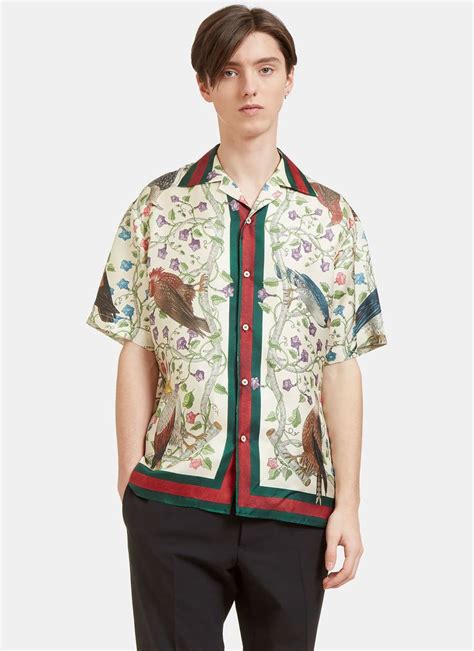 gucci mens bowling shirt